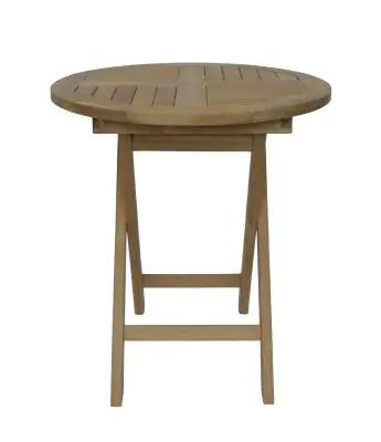 Product image of the product “Round Table | 75 cm Height, Ø 70 cm | Teak Wood, Natural Finish ”
